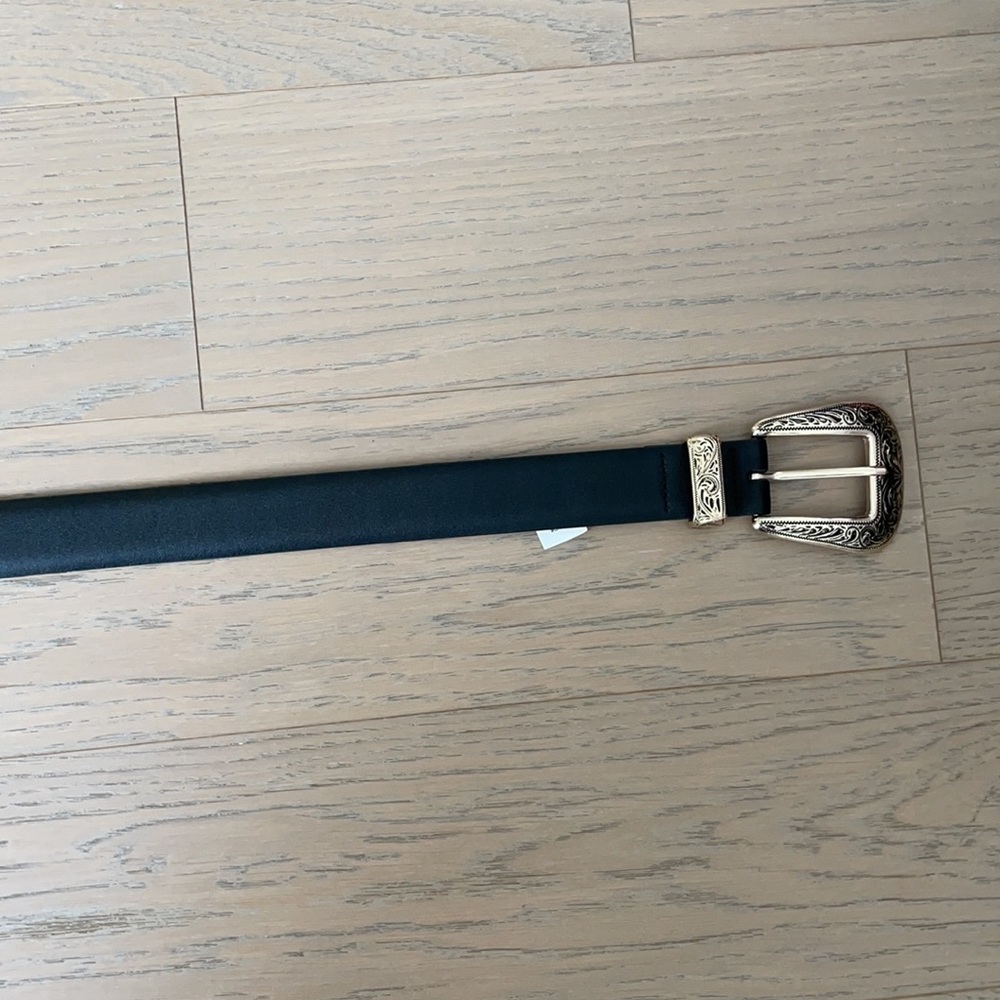 Express gold single buckle western belt - Picture 3 of 4